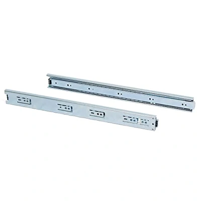 Immagine di Emuca 3043405 Coppia di Guide/Binari con Cuscinetti a Sfere ad Estrazione Totale 45mm x 400mm per Cassetto, Set 5