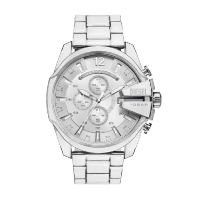 Immagine di Diesel, Orologio da polso, Mega Chief, Argento, (Cronografo, 51 mm)