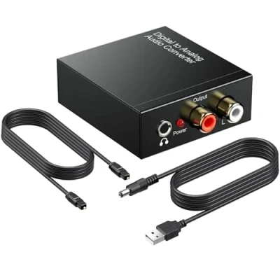 Immagine di Dac Convertitore Audio Digitale Analogico Hifi Zen Usb Adattatore Ottico Toslink Coassiale RCA L/r 3,5 mm Jack Supporto Pcm/lpcm HDTV Ps3 Ps4 Xbox DVD BLU Rayav