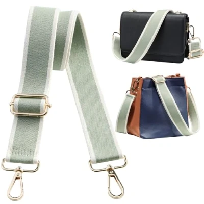 Immagine di Navaris Cinghia di Ricambio per Borsa a Tracolla Tracolle Colorate Intercambiabili Borse con Ganci Larga Colorata Regolabile in Tessuto Effetto Nylon Accessori Donna Uomo