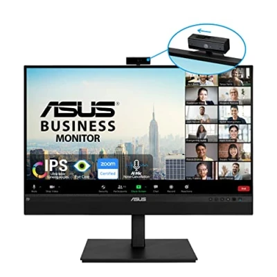 Immagine di ASUS BE27ACSBK Monitor 27, WQHD (2560x1440), IPS, Frameless, Webcam FullHD Integrata, Microfono Ai Noise Canceling, USB C, Speaker Integrati, Design Ergonomico, Eye Care, Riduzione Luce Blu, Nero