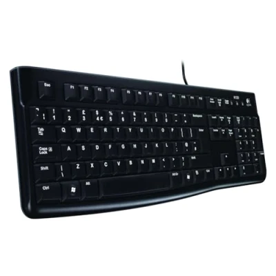 Immagine di Logitech K120 Tastiera Cablata, Layout Svizzero ‎Qwertz, Nero