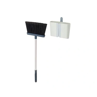 Immagine di Joseph CleanStore Set Scopa e Salvascopa, Spazzatrice con Manico Lungo Regolabile, Salvaspazio Richiudibile Pettine, Setole Morbile, per Uso Domestico