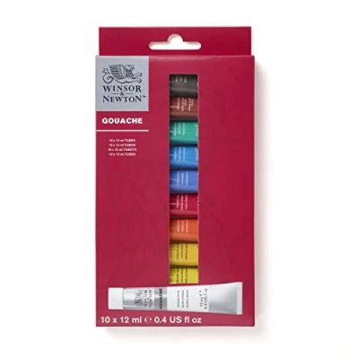 Immagine di Winsor &amp; Newton Tempera set Iniziazione 10x12ml, di colori