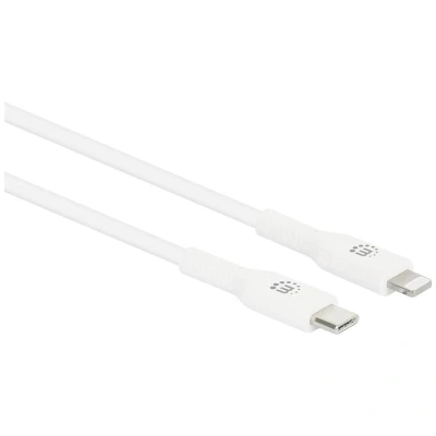 Immagine di Manhattan Cavo USB Spina C®, Connettore Apple Lightning 1.00 m Bianco 394512