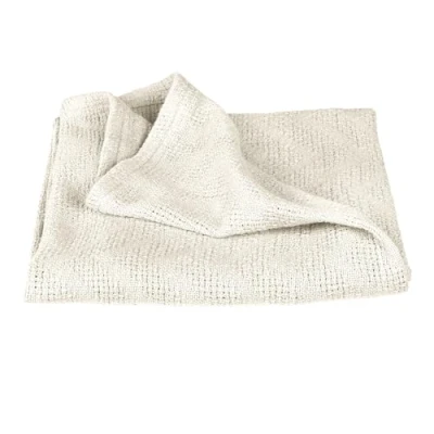 Immagine di roba Coperta per neonati Seashells Oyster, 80 x cm, effetto maglia, in cotone biologico, certificato GOTS &amp; Oeko Tex 100, bianco