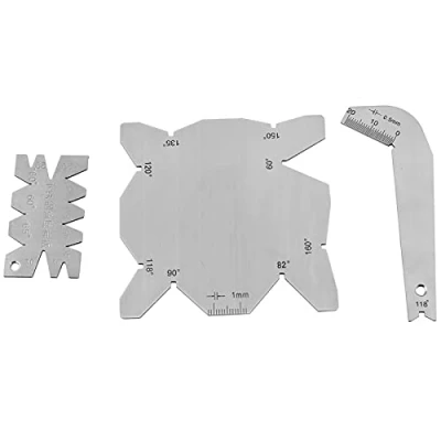 Immagine di Set di 3 punte per trapano, calibro angolare, in acciaio inox, strumenti misurazione manuale