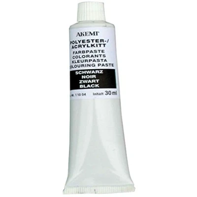 Immagine di Akemi Paste colorate 11263 nere, per colorare stucco marmo, colori concentrati, e personalizzare il colore del mastice (nero)