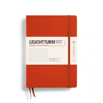Immagine di LEUCHTTURM1917 367251 Taccuini Medium (A5), Copertina rigida, 251 pagine numerate, Fox Red, Puntini