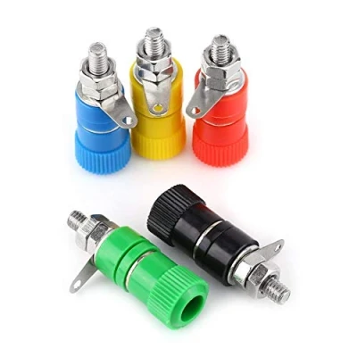 Immagine di 20Pz Connettore a Spina Banana Diametro Zoccolo da 4mm, Presa Jack Femmina per Amplificatore Diffusore