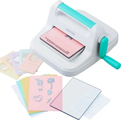 Immagine di VEVOR Macchina Fustellatrice Portatile Apertura 16cm per Embrossare Fustellatura Goffratura, Fustellata Manuale Fai da Te Uso Domestico, Scrapbooking 30,5 x 23,5 16,2 cm