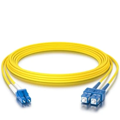 Immagine di 10Gtek OS2 SC a LC Cavo Fibra Ottica 5 Meter, 9/125 Monomodale Duplex LSZH Fiber Optic Patch Cord