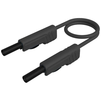 Immagine di SKS Hirschmann MLB 100/1 V sw Cavo di misura Spina a banana 4 mm 1.00 m Nero 1 pz.