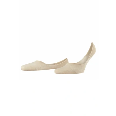 Immagine di FALKE Invisible Step Medium Cut M In cotone invisibili tinta unita 1 paio, Calzini fantasmini Uomo, Beige Sand Melange 4650, 39 40
