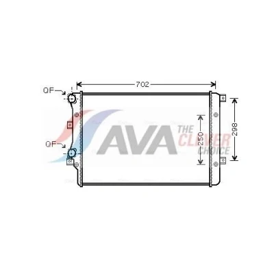 Immagine di PRASCO VNA2206 Radiatore motore Alluminio 650 414 24 con giunti rapidi Alette di raffreddamento montate meccanicamente VOLKSWAGEN: GOLF 5, 6