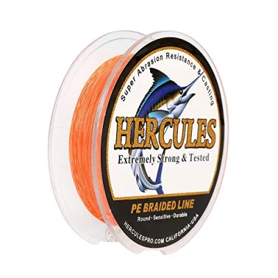 Immagine di HERCULES Filo da pesca intrecciato a 4 fili, 100 2000m, 6 100lb, super morbido, polietilene, Lenze intrecciate per con lenza, riva, in mare, barca
