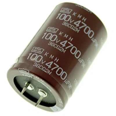 Immagine di Snap In Elko Kondensator Radial 4700µF 100V 105C EKMH101VNN472MA50S d35x50mm 4700uF