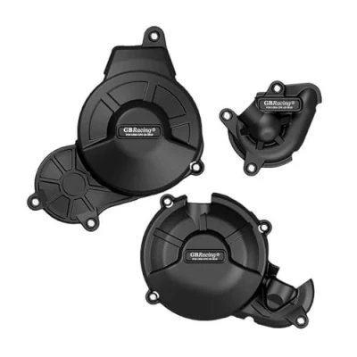 Immagine di TianChuangs Coperchio Basamenti Motore Kit Copertura Protettiva Carter Statore for Aprilia RS 660 Tuono 2021 2023 Frizione Moto(Black)