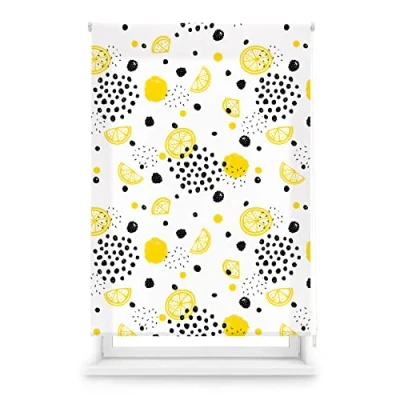 Immagine di Blindecor Digital Cucina Tenda avvolgibile traslucida con stampa digitale modello limonade 110 x 180 cm (larghezza per altezza), dimensioni del tessuto, 107 175 tende finestre