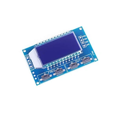 Immagine di ANGEEK Modulo generatore di segnale PWM da 1 Hz a 150 kHz con duty cycle regolabile schermo LCD, alimentazione 3,3 V 30