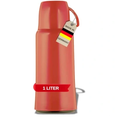Immagine di Helios Elegance Thermos in plastica, 1 l, colore: Rosso