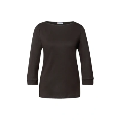 Immagine di Street One Basic Uboot Maglietta a manica lunga, Donna, Taglia: 48, Braun