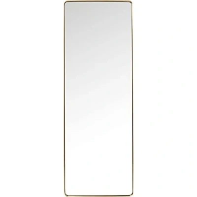 Immagine di Kare Design specchio Curve, oro, rettangolare, fatto a mano, grande dimensioni, corridoio, bagno, guardaroba, eleganza minimalista, 70x200cm (A/L/P)