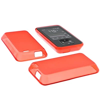 Immagine di foto kontor Custodia compatibile con Dexcom G7 cover sacchetto protezione in gomma TPU rosso