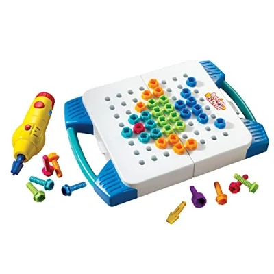 Immagine di Learning Resources Muster Cassetta degli Attrezzi Portatile Design &amp; Drill, Colore, EI 4117