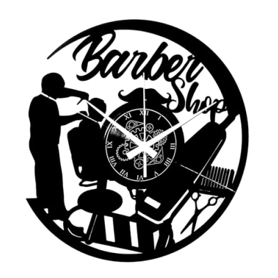 Immagine di Instant Karma Clocks Orologio da Parete Disco in Vinile Capelli Taglio Parrucchiere Barbiere Barber Shop
