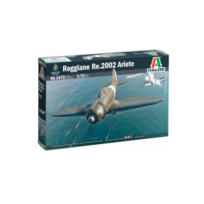 Immagine di Italeri 1472 1:72 Reggiane Re.2002 Ariete Modellismo, kit da costruzione, modellismo pavimento, fai te, hobby, incollaggio, in plastica, fedele ai dettagli, set costruzione militare,