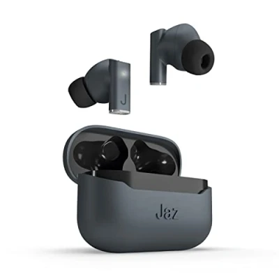 Immagine di JAZ SBS Auricolari Wireless ROOKI per iPhone, Samsung, Xiaomi, Oppo, TWS con Microfono HD e cancellazione del Rumore ENC, Base di Ricarica, Cavetto USB C Gommini Inclusi