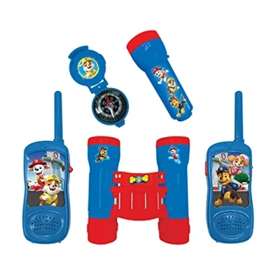 Immagine di Lexibook Paw Patrol La Squadra dei Cuccioli Chase Set Completo per Bambini Walkie Talkies 120m, Binocolo, Bussola, Torcia, Blu/Rosso