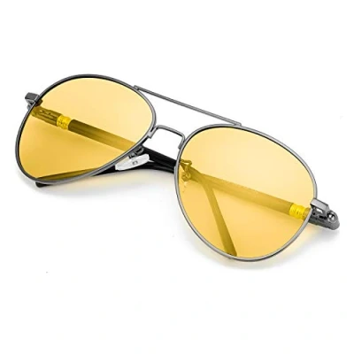Immagine di SODQW Occhiali Antiriflesso Polarizzati Visione Notturni Guida, Protettivi UV400 con Giallo Lenti per Donna e Uomo