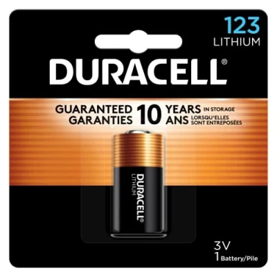 Immagine di Duracell Ultra High Power Lithium Battery, 123, 3V, Sold as 1 Each