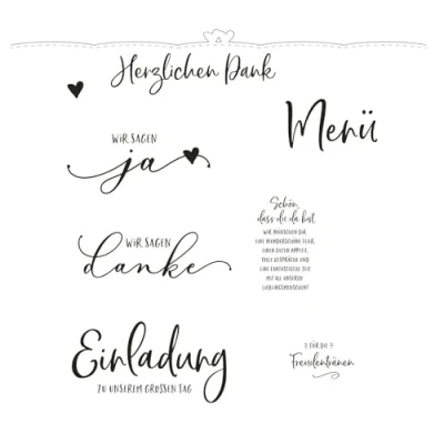 Immagine di Vaessen Creative Fustelle da Taglio e set di Timbri, Matrimonio, Realizzate Complessi Design per Scrapbooking, la Creazione Biglietti altri Progetti Creativi con Carta