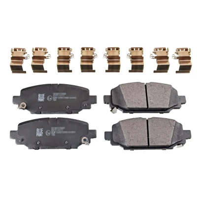 Immagine di BLUE PRINT ADA104284 Kit pastiglie freno Assale posteriore con segnalatore acustico usura materiale di fissaggio JEEP: Wrangler IV