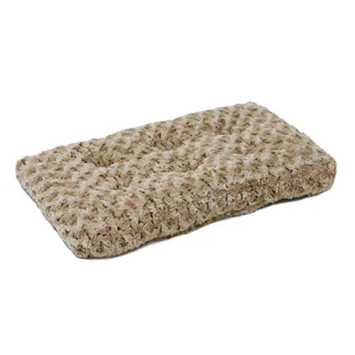 Immagine di MidWest Homes for Pets, Lettino per cani toy o gatti, in ciniglia a riccioli, lungo 60,96 cm, color caffè, modello 40624 SGB