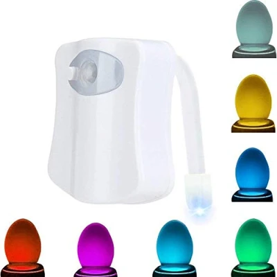 Immagine di TEMPO DI SALDI Luce Led Per Water WC 8 Colori Illuminazione RGB Bagno Con Sensore Crepuscolare