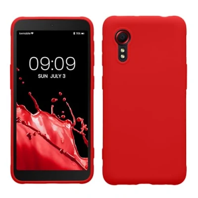 Immagine di kwmobile Custodia Compatibile con Samsung Galaxy Xcover 5 Cover Back Case per Smartphone in Silicone TPU Protezione Gommata rosso classico