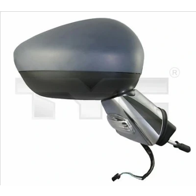 Immagine di Specchio retrovisore esterno Tyc 305 0172 Sx con la prima mano cromo per regolazione elettrica specchio, convesso CITROËN: C3 II, DS3 Hatchback