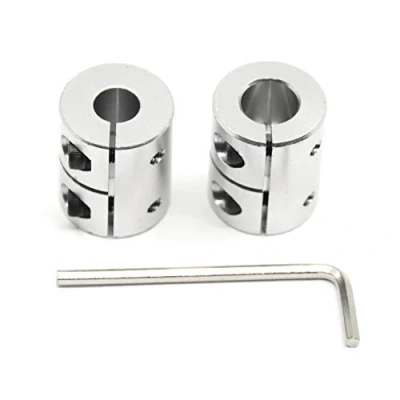 Immagine di Befenybay 2 giunti per albero da 8 mm a 10 mm, lunghezza 25 diametro 20 accoppiatore in lega di alluminio stampanti 3D CNC (8 x mm)