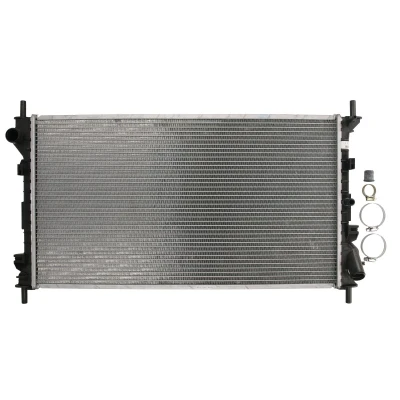 Immagine di NRF EASY FIT 53713 Radiatore motore Alluminio 702 386 24 con parti annesse Alette di raffreddamento saldate FORD: Transit Connect Mk1 Van