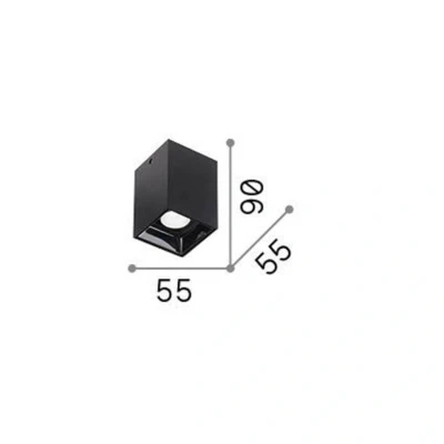 Immagine di Ideallux Ideal Lux Faretto LED Nitro Square bianco, altezza 9 cm, metallo