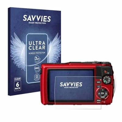 Immagine di savvies (6 Pezzi Pellicola Protettiva per Olympus OM System Tough TG 7 Protezione Schermo Trasparente