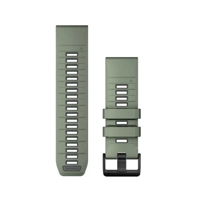 Immagine di Garmin Cinturino di ricambio QuickFit 26 mm (26 mm, Silicone), Cinturini per orologi, Grigio, Verde