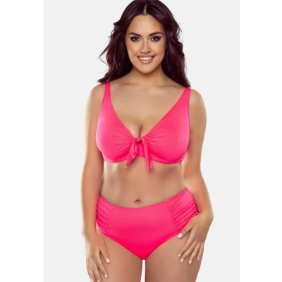 Immagine di Vivisence 3002 Slip del Bikini Classico Liscio Monocolorato Uniforme A Vita Alta, Rosa Fluo,44