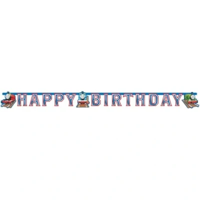 Immagine di amscan Bigiemme Festone snodabile 180 x 15 cm Trenino Thomas, Multicolore, 7RM552163