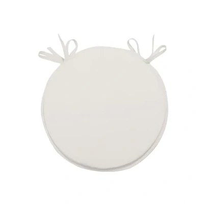 Immagine di Soleil d&#039;ocre Cuscino per Sedia da bistrot, Bianco, Diametre 40 cm