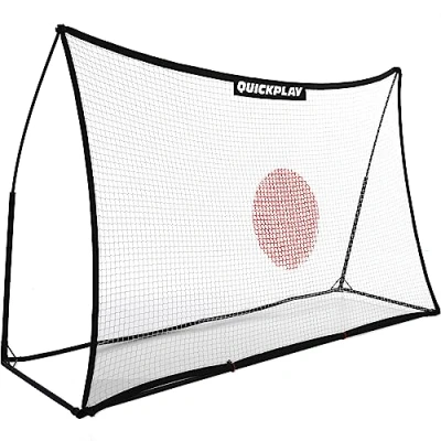 Immagine di QUICKPLAY SPOT rete da rimbalzo calcio, 2,4 x 1,5 m, per allenamento multisport con app di eCOACH, controllo e precisione della palla (3 opzioni taglia)